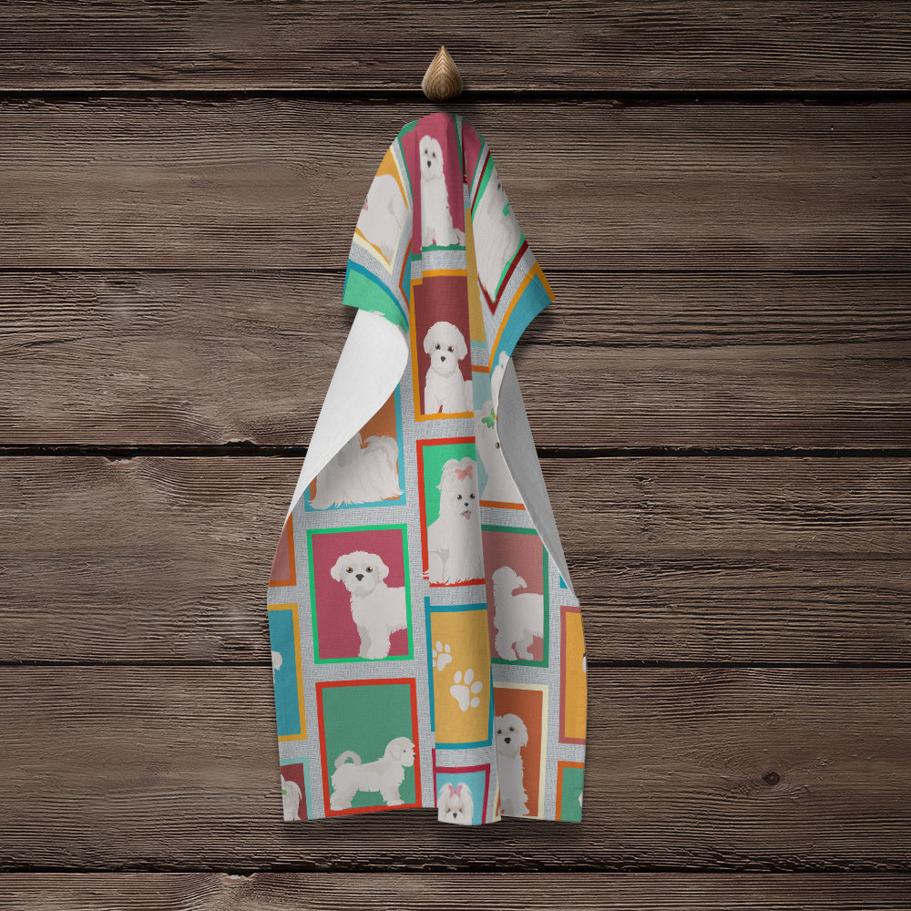 Glamorous Pups : Lots of Maltese Kitchen Towel