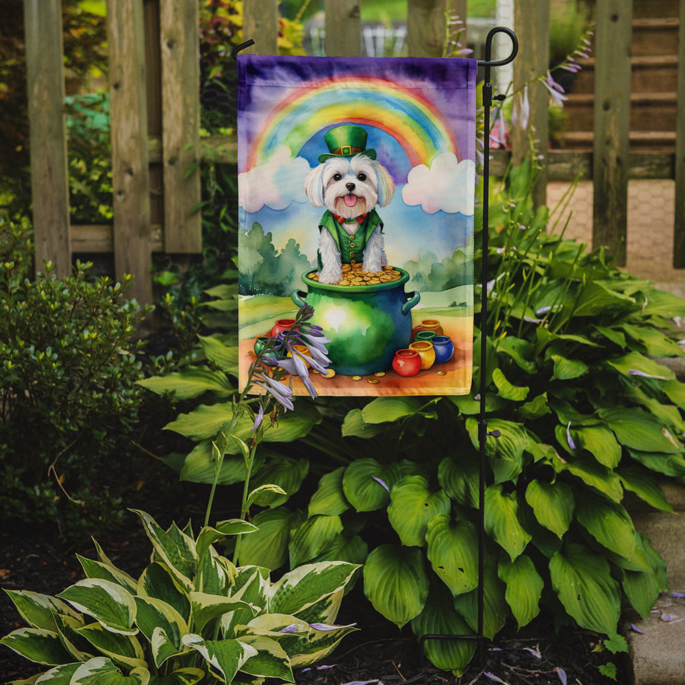 Glamorous Pups : Maltese St Patrick's Day Garden Flag