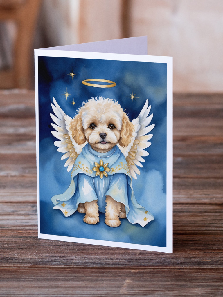 Glamorous Pups : Maltipoo My Angel Greeting Cards Pack of 8