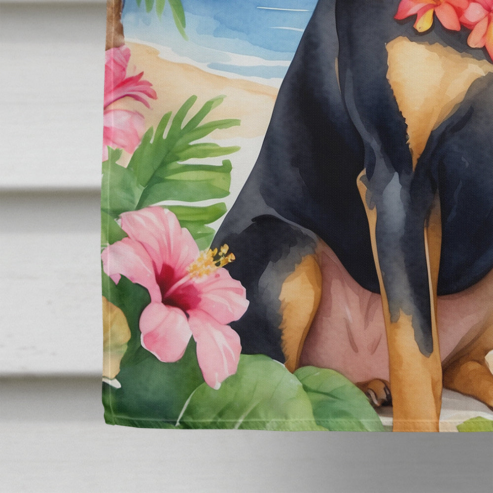 Glamorous Pups : Manchester Terrier Luau House Flag