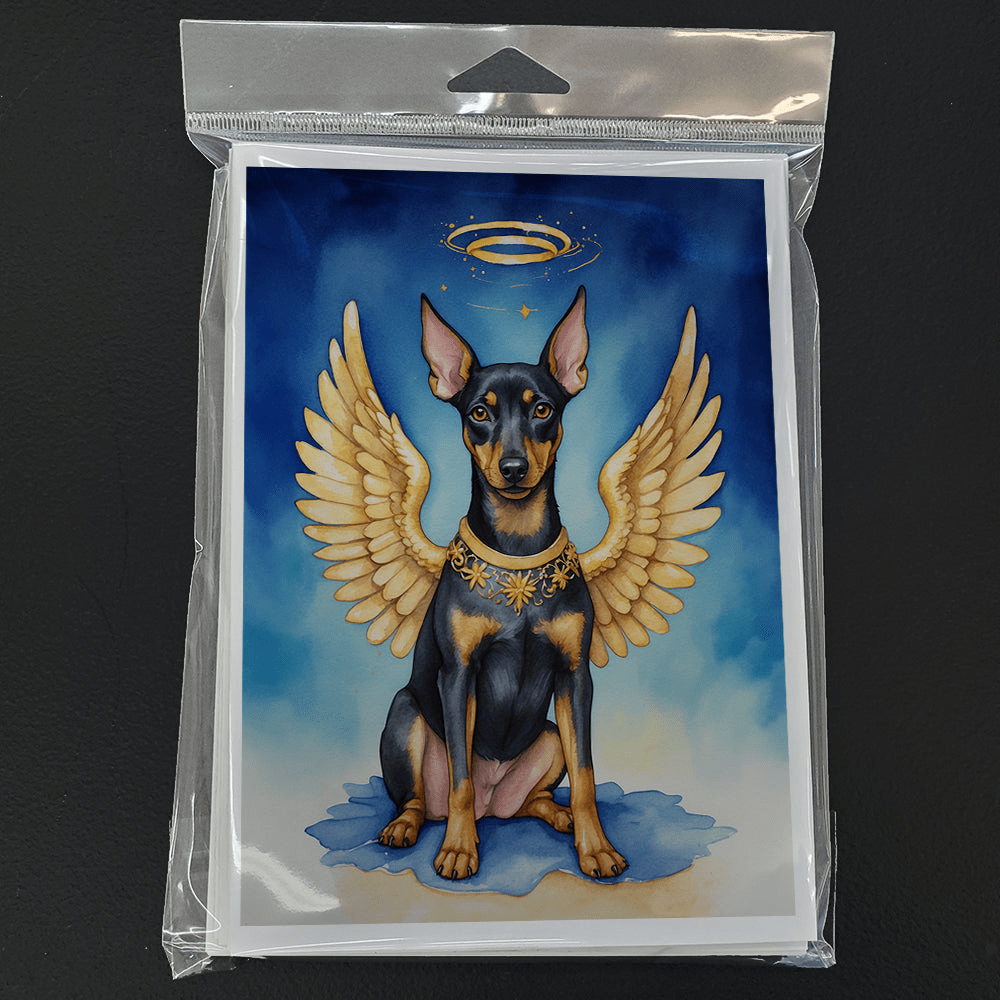Glamorous Pups : Manchester Terrier My Angel Greeting Cards Pack of 8