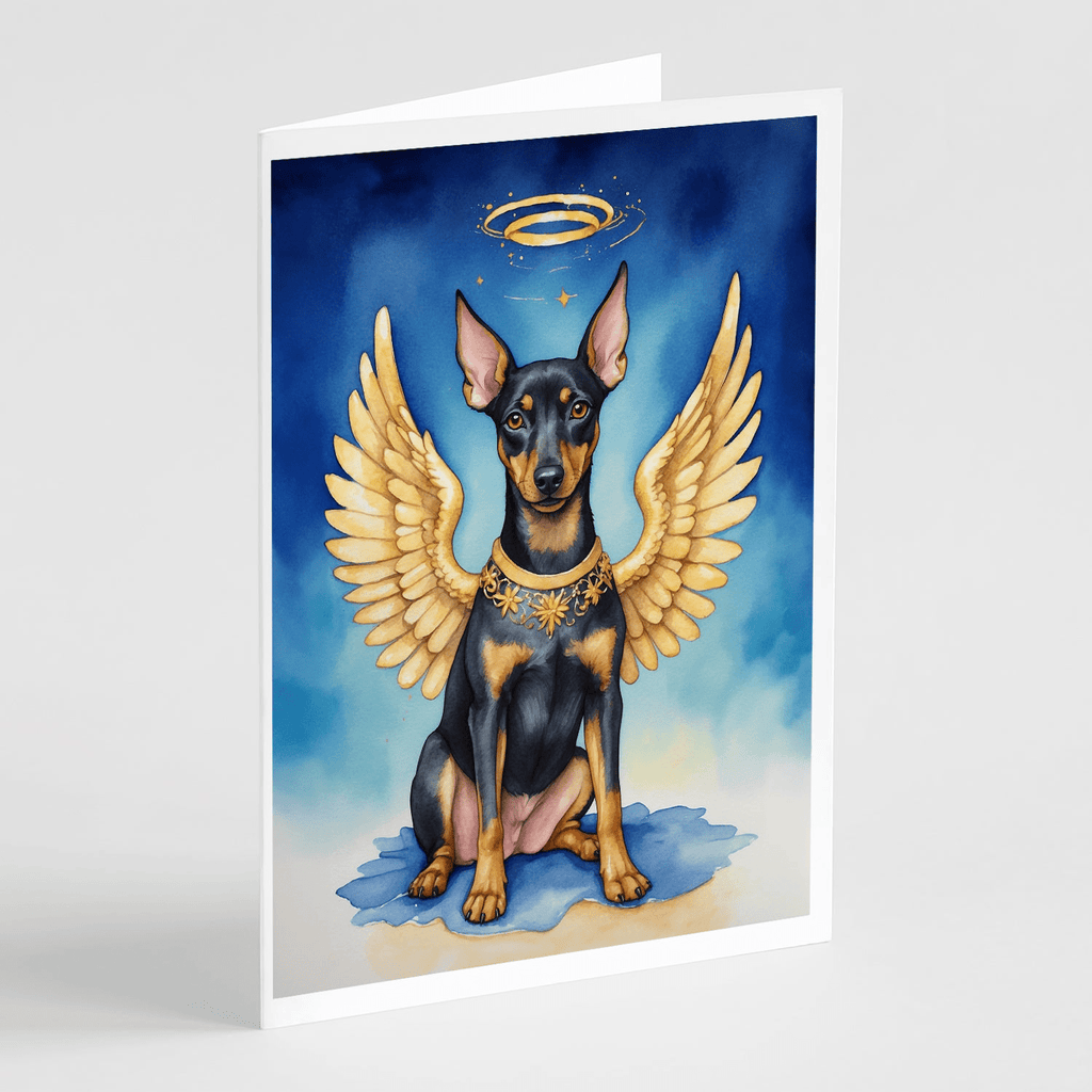 Glamorous Pups : Manchester Terrier My Angel Greeting Cards Pack of 8