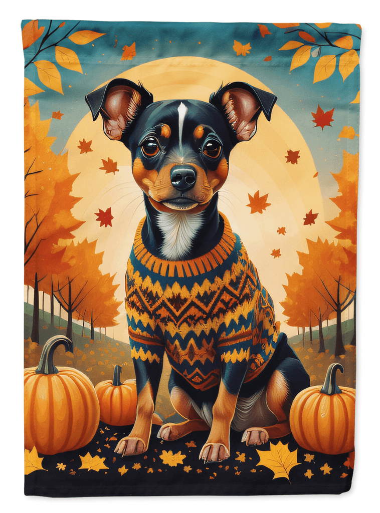 Glamorous Pups : Miniature Pinscher Fall House Flag