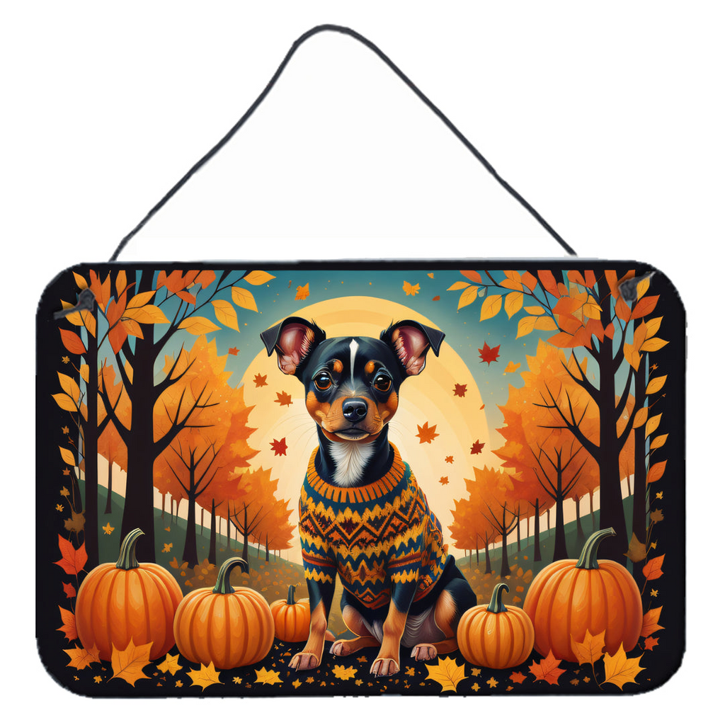 Glamorous Pups : Miniature Pinscher Fall Wall or Door Hanging Prints