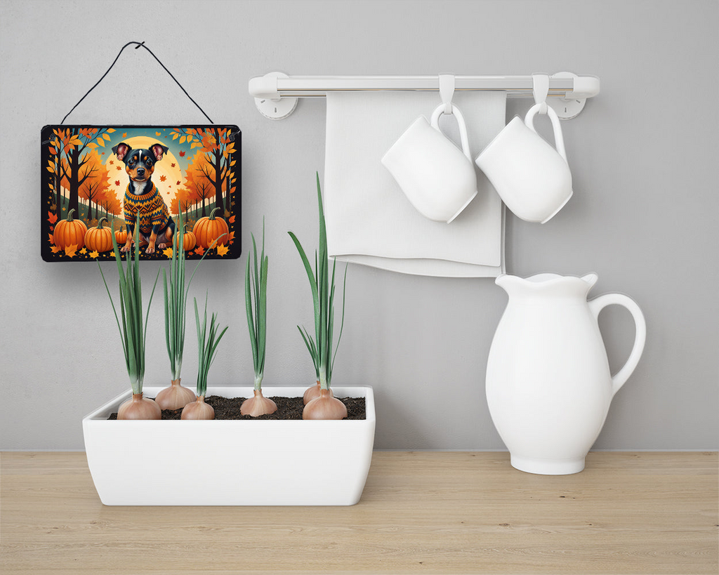 Glamorous Pups : Miniature Pinscher Fall Wall or Door Hanging Prints