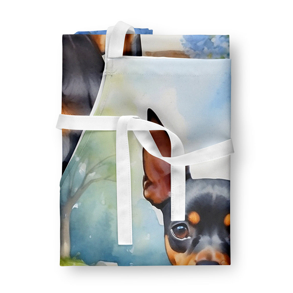 Glamorous Pups : Miniature Pinscher Spring Path Apron