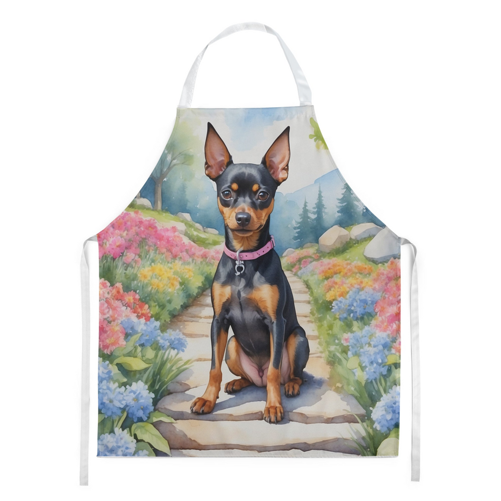 Glamorous Pups : Miniature Pinscher Spring Path Apron