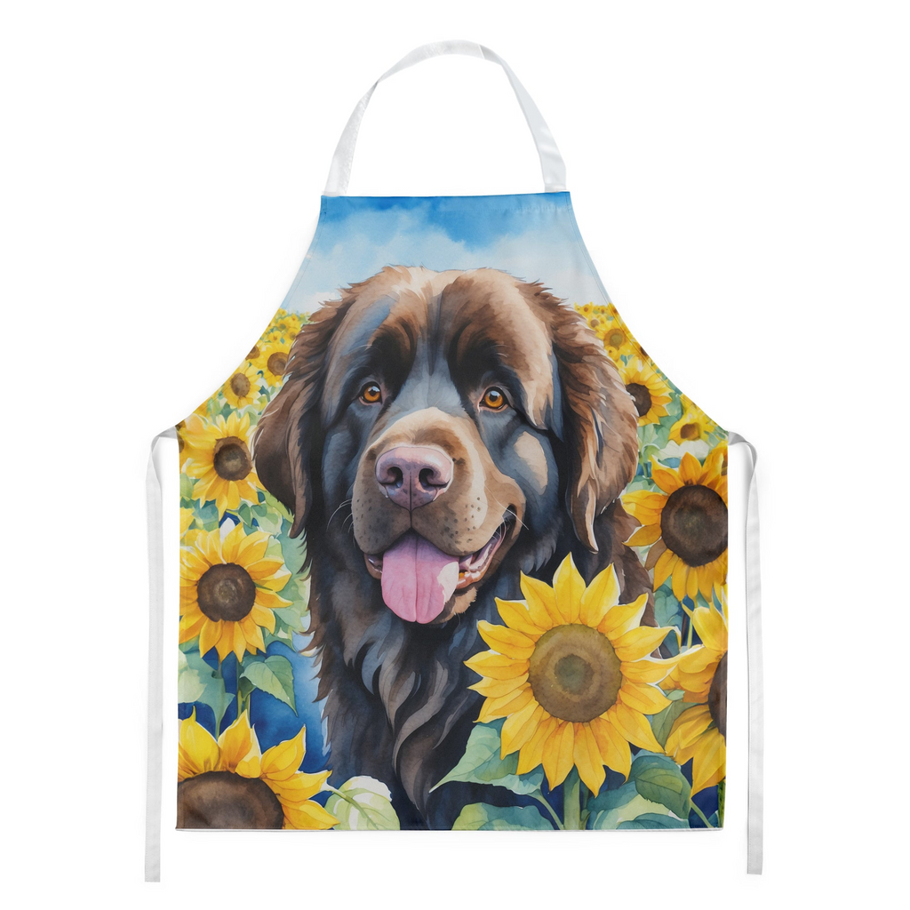 Glamorous Pups : Newfoundland in Sunflowers Apron