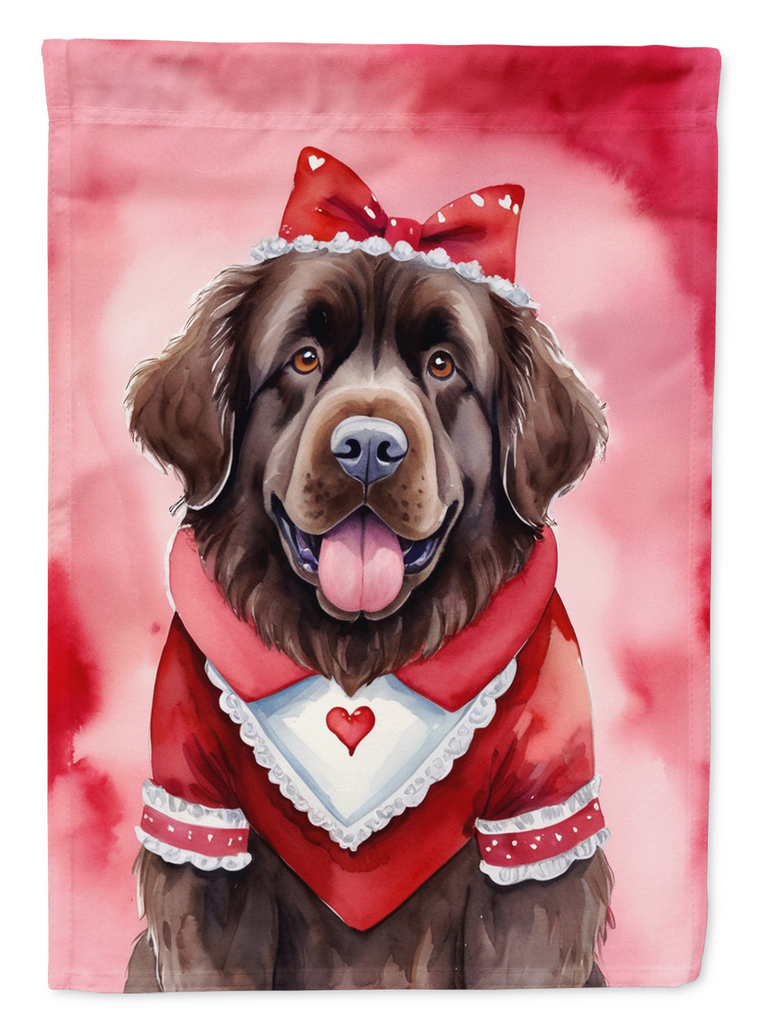 Glamorous Pups : Newfoundland My Valentine Garden Flag