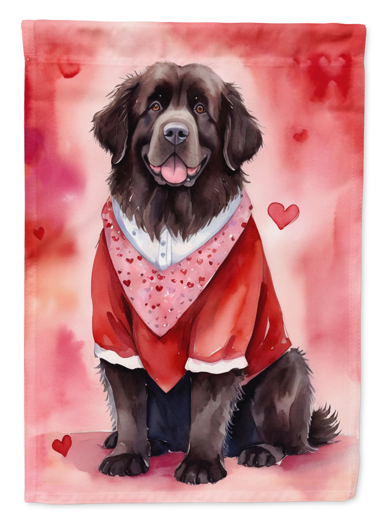 Glamorous Pups : Newfoundland My Valentine Garden Flag