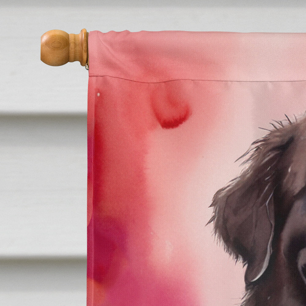 Glamorous Pups : Newfoundland My Valentine House Flag