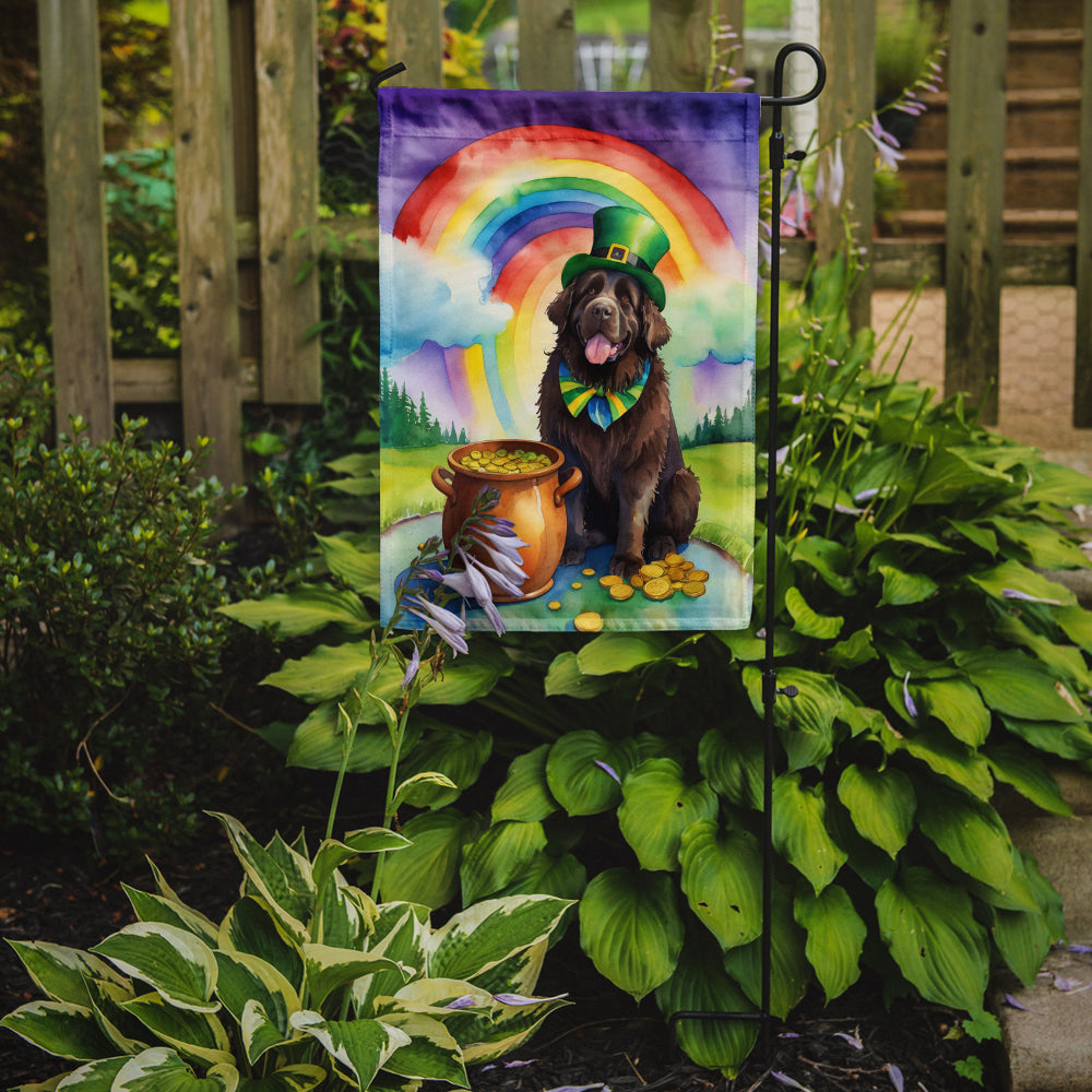 Glamorous Pups : Newfoundland St Patrick's Day Garden Flag