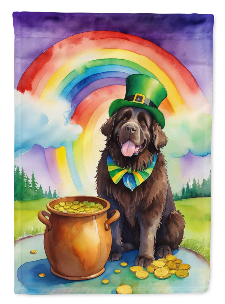 Glamorous Pups : Newfoundland St Patrick's Day Garden Flag