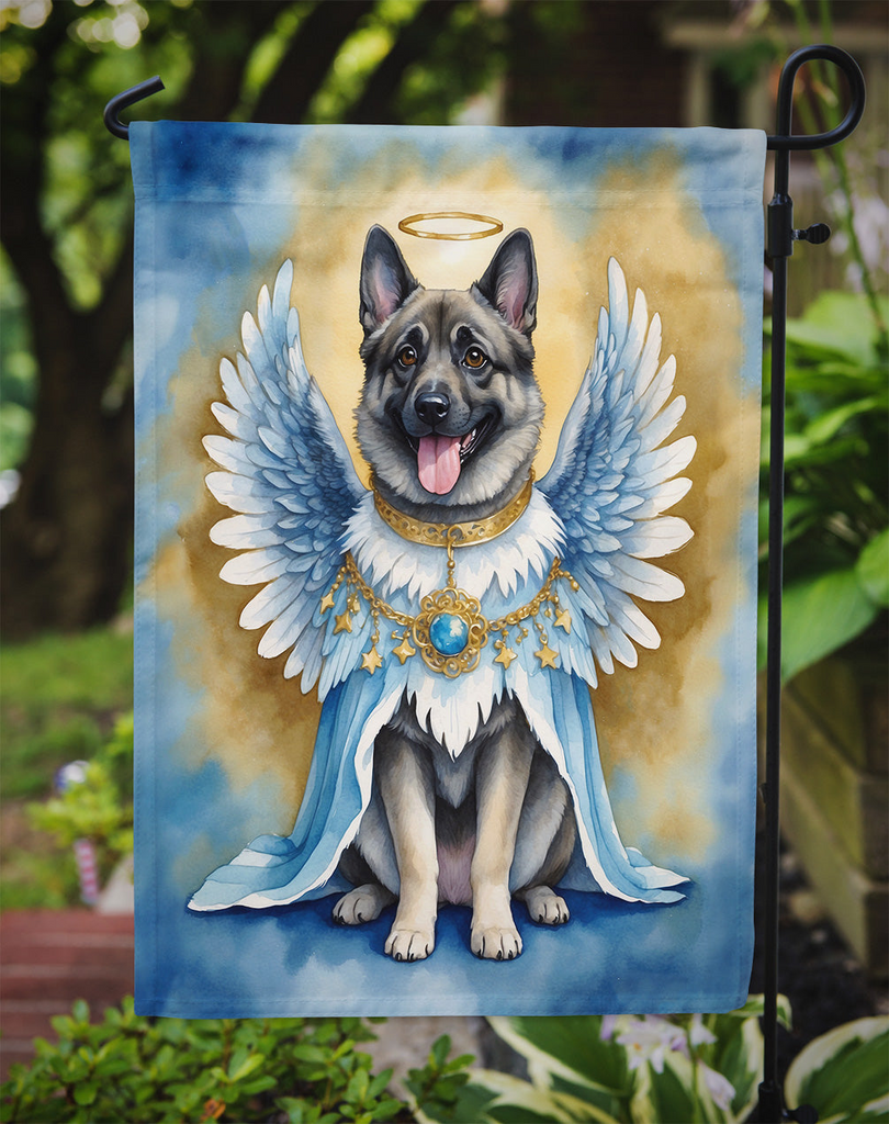 Glamorous Pups : Norwegian Elkhound My Angel Garden Flag