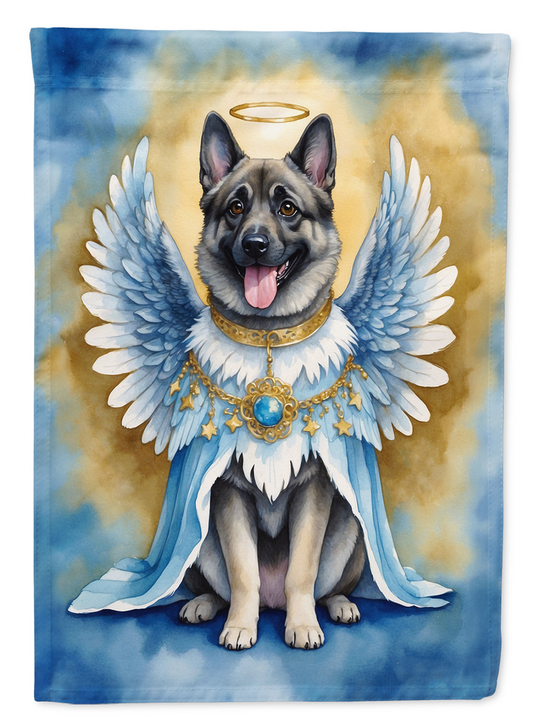 Glamorous Pups : Norwegian Elkhound My Angel Garden Flag