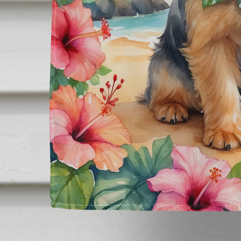 Glamorous Pups : Norwich Terrier Luau House Flag