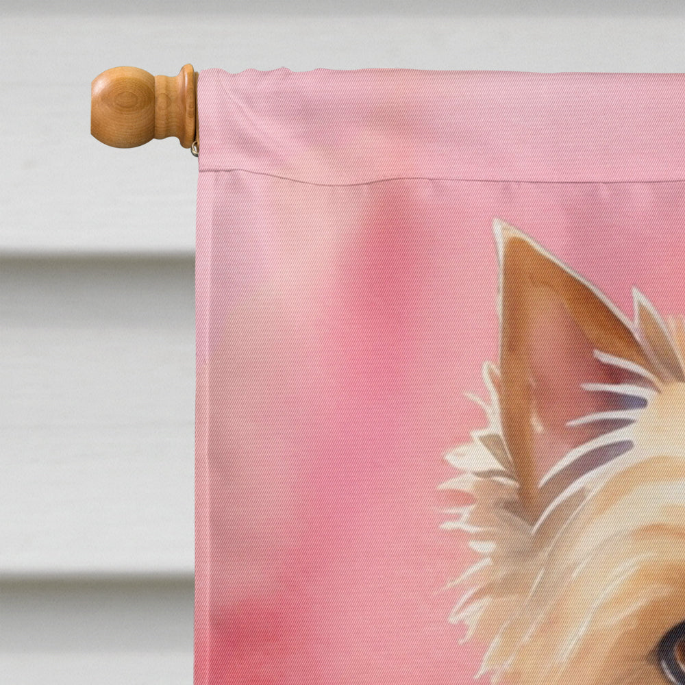 Glamorous Pups : Norwich Terrier My Valentine House Flag