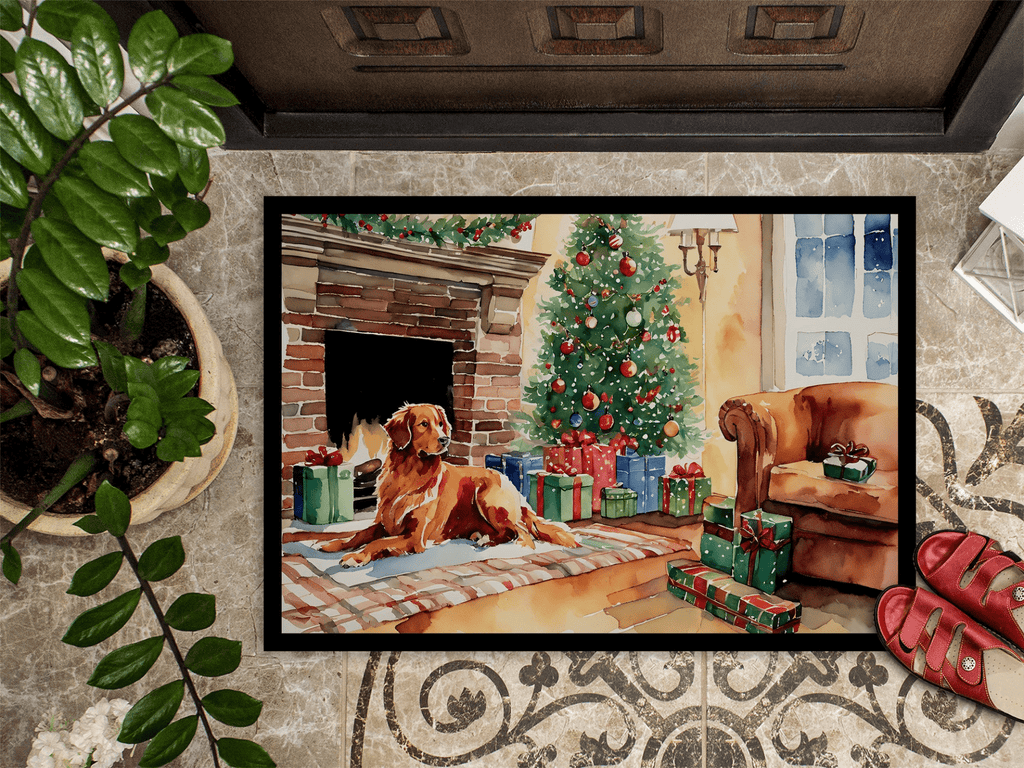 Glamorous Pups : Nova Scotia Duck Tolling Retriever Cozy Christmas Doormat