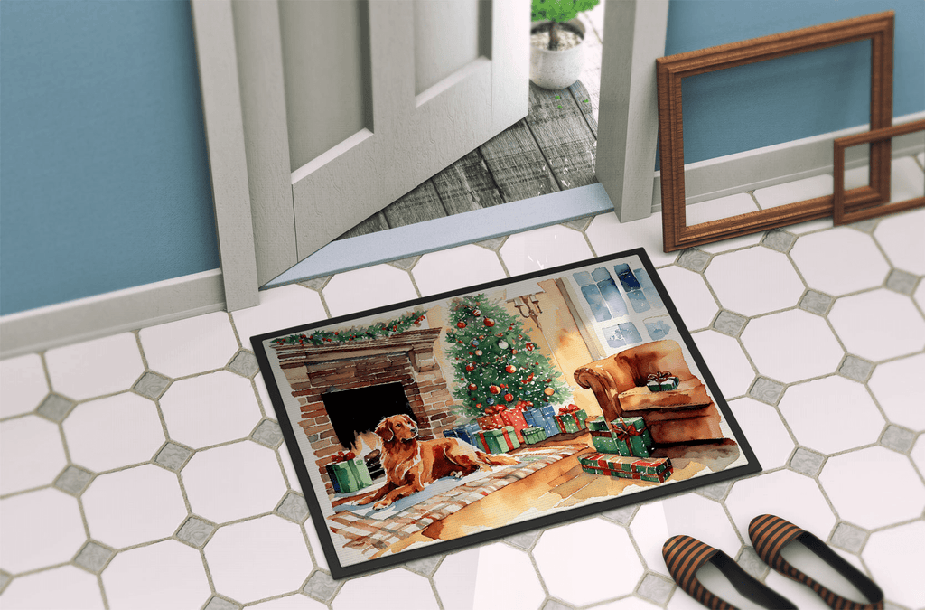 Glamorous Pups : Nova Scotia Duck Tolling Retriever Cozy Christmas Doormat