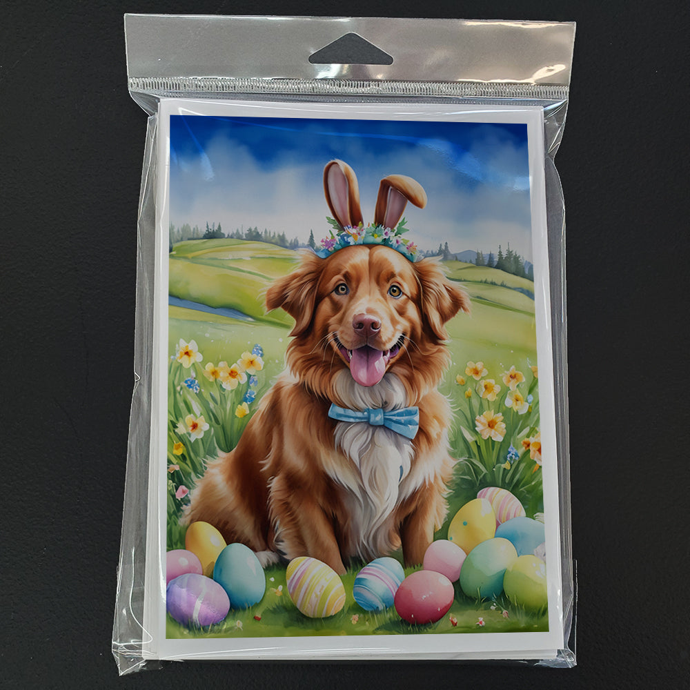 Glamorous Pups : Nova Scotia Duck Tolling Retriever Easter Egg Hunt Greeting Cards Pack of 8