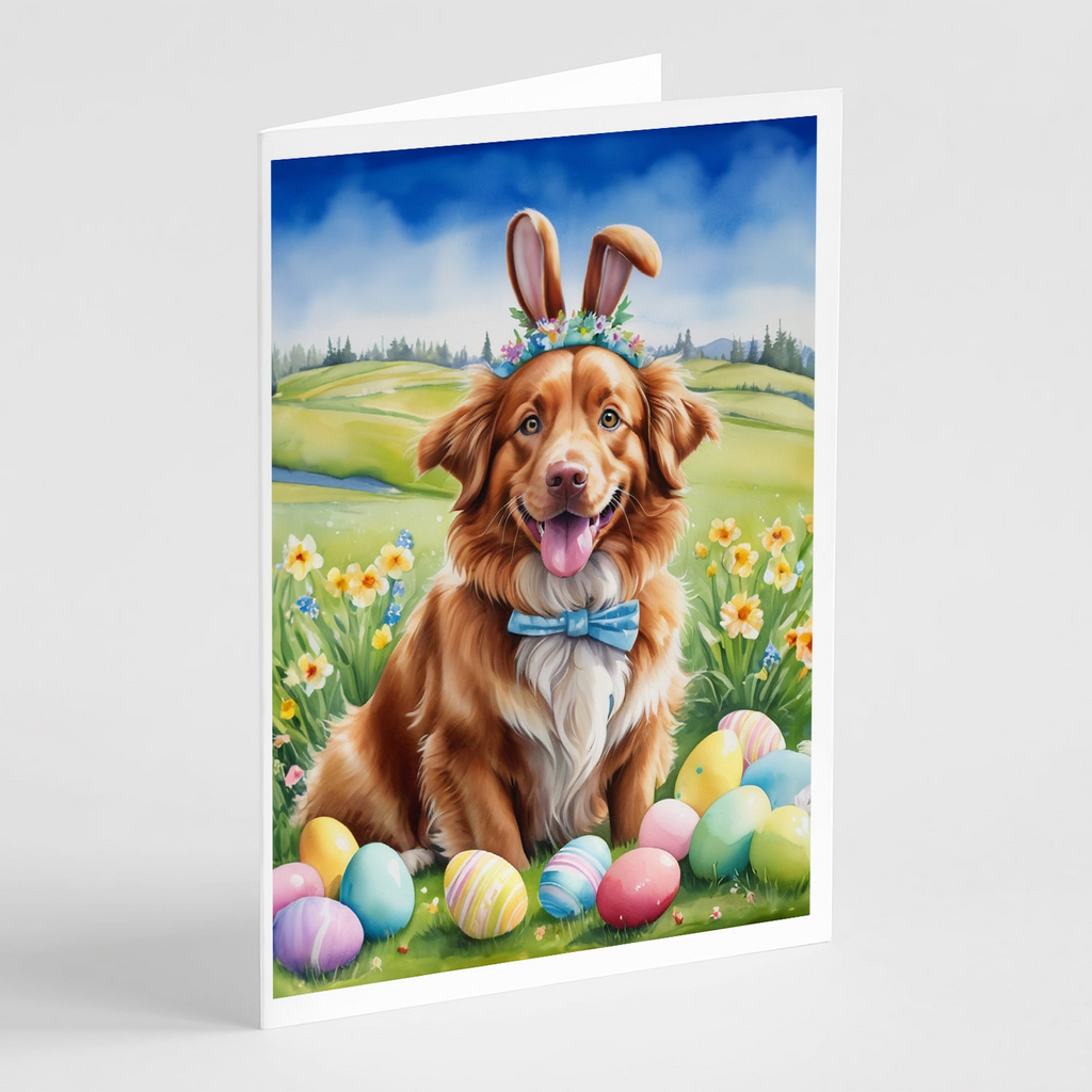 Glamorous Pups : Nova Scotia Duck Tolling Retriever Easter Egg Hunt Greeting Cards Pack of 8