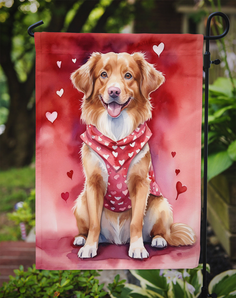Glamorous Pups : Nova Scotia Duck Tolling Retriever My Valentine Garden Flag