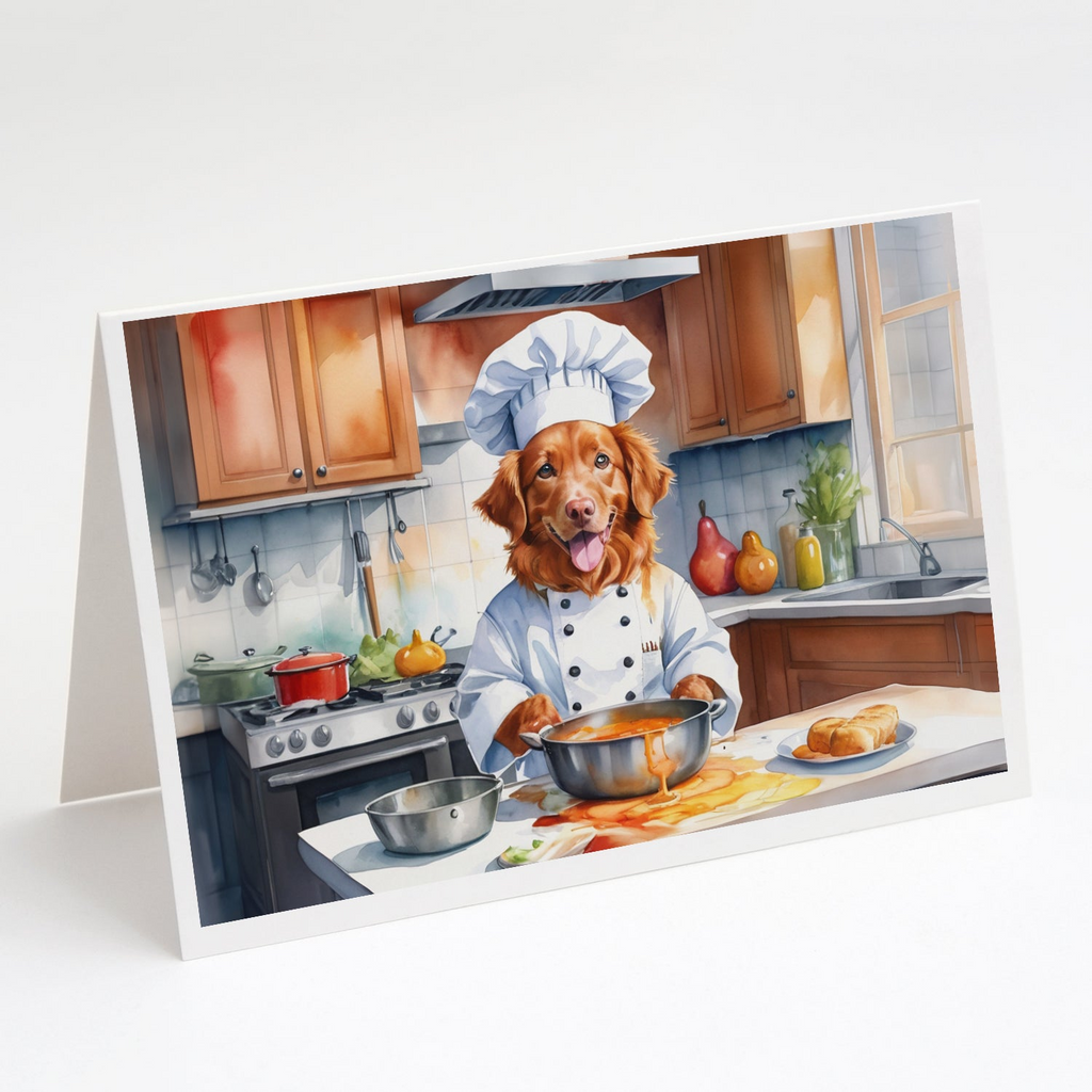 Glamorous Pups : Nova Scotia Duck Tolling Retriever The Chef Greeting Cards Pack of 8