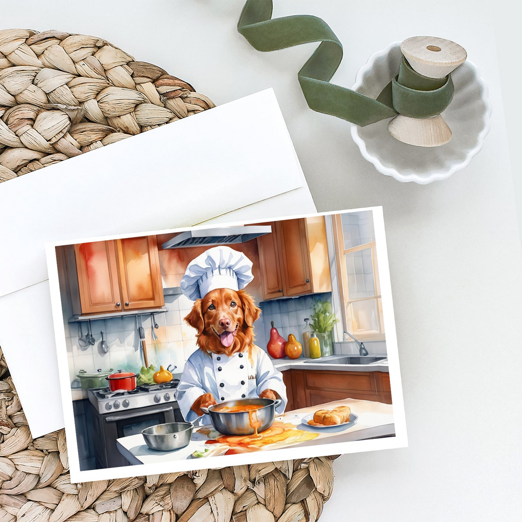 Glamorous Pups : Nova Scotia Duck Tolling Retriever The Chef Greeting Cards Pack of 8