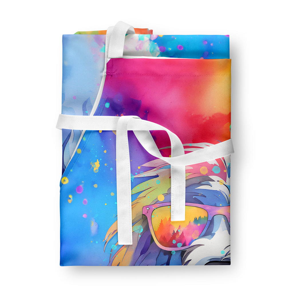 Glamorous Pups : Old English Sheepdog Hippie Dawg Apron