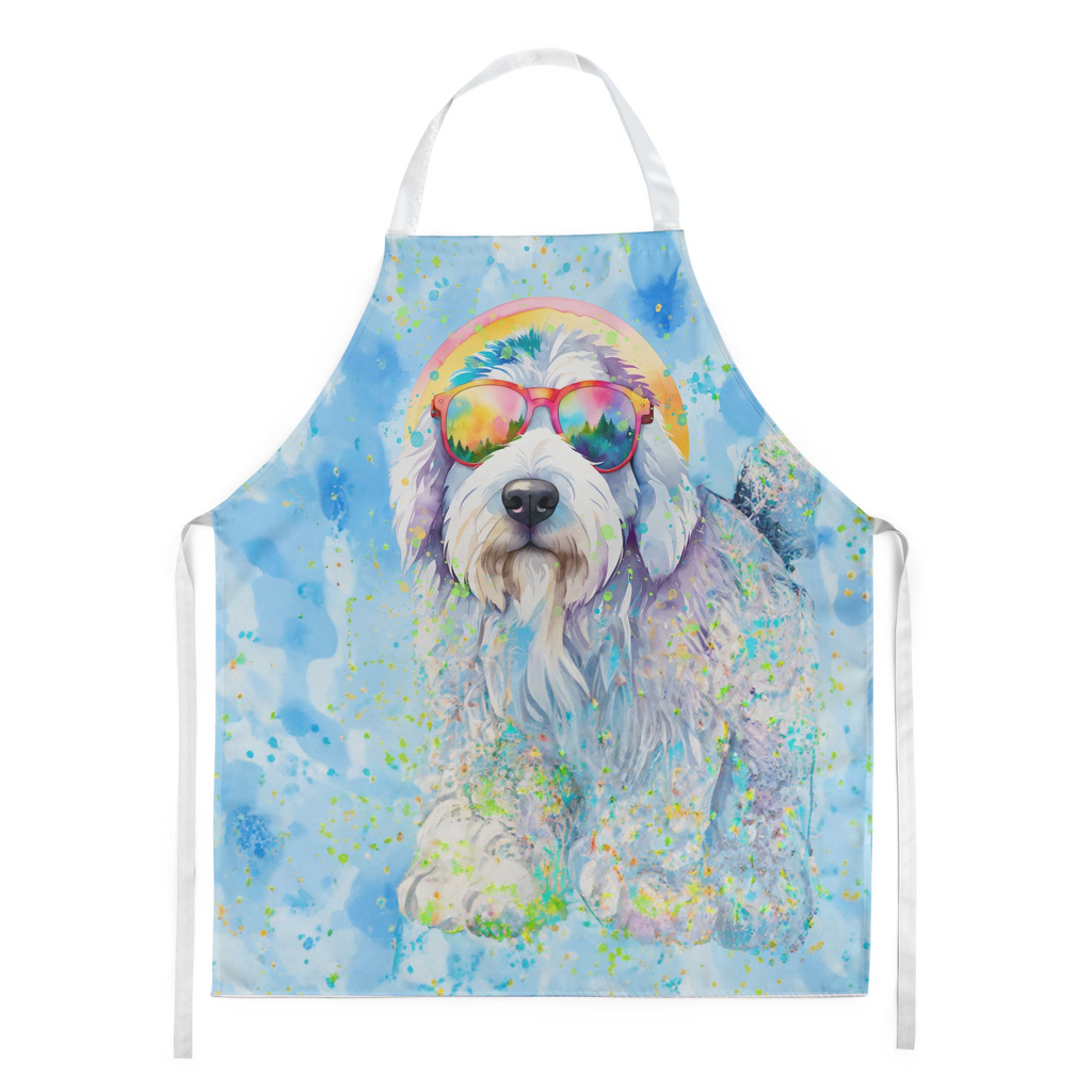 Glamorous Pups : Old English Sheepdog Hippie Dawg Apron