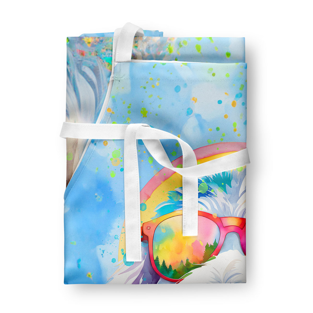 Glamorous Pups : Old English Sheepdog Hippie Dawg Apron