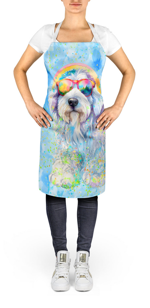 Glamorous Pups : Old English Sheepdog Hippie Dawg Apron
