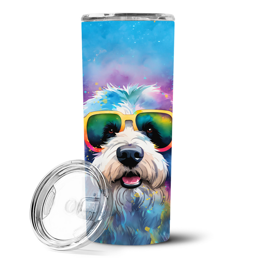 Glamorous Pups : Old English Sheepdog Hippie Dawg Stainless Steel Skinny Tumbler