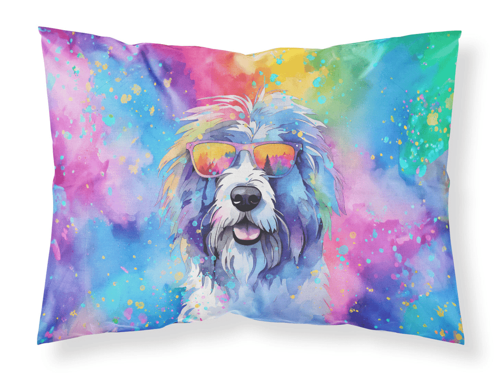 Glamorous Pups : Old English Sheepdog Hippie Dawg Standard Pillowcase