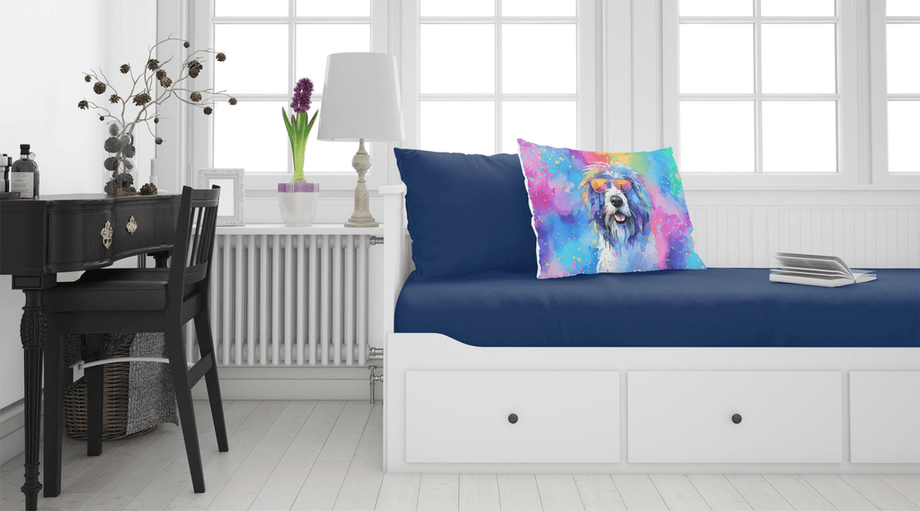 Glamorous Pups : Old English Sheepdog Hippie Dawg Standard Pillowcase