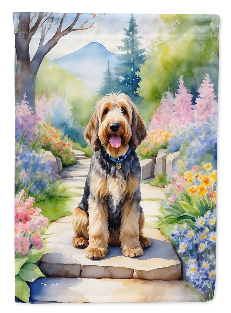 Glamorous Pups : Otterhound Spring Path Garden Flag