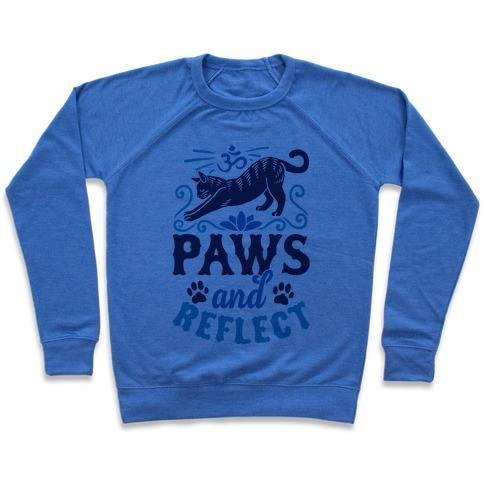 Glamorous Pups : PAWS AND REFLECT (CAT) CREWNECK SWEATSHIRT