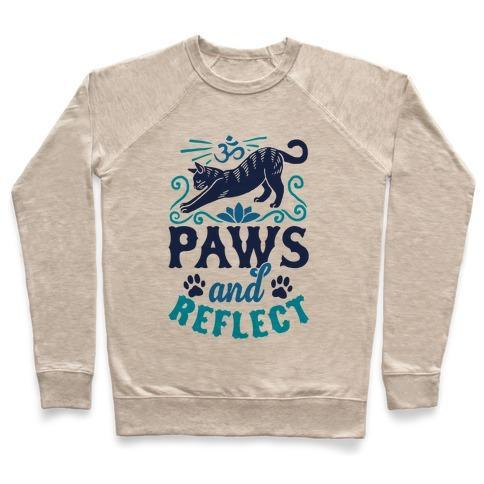 Glamorous Pups : PAWS AND REFLECT (CAT) CREWNECK SWEATSHIRT