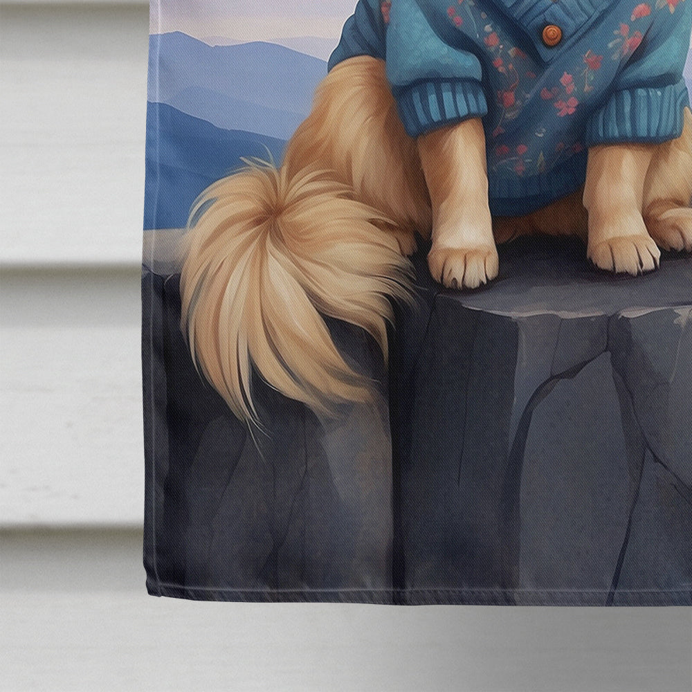 Glamorous Pups : Pekingese Two Hearts House Flag