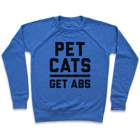 Glamorous Pups : PET CATS GET ABS CREWNECK SWEATSHIRT