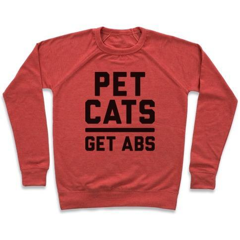 Glamorous Pups : PET CATS GET ABS CREWNECK SWEATSHIRT