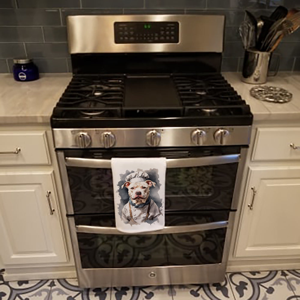 Glamorous Pups : Pit Bull Terrier Chef Kitchen Towel Set of 2