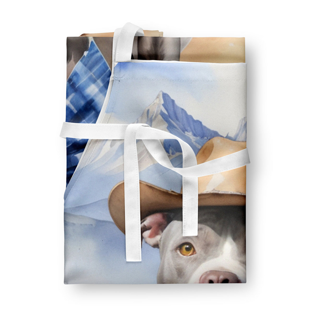 Glamorous Pups : Pit Bull Terrier Cowboy Welcome Apron