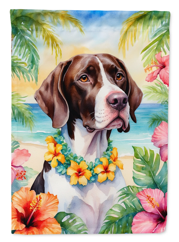 Glamorous Pups : Pointer Luau Garden Flag
