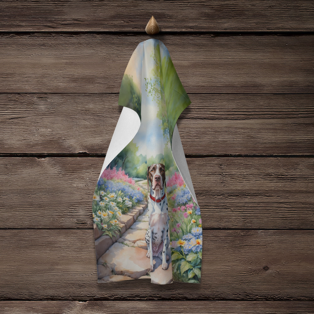 Glamorous Pups : Pointer Spring Path Kitchen Towel