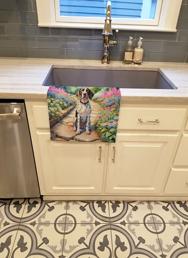 Glamorous Pups : Pointer Spring Path Kitchen Towel