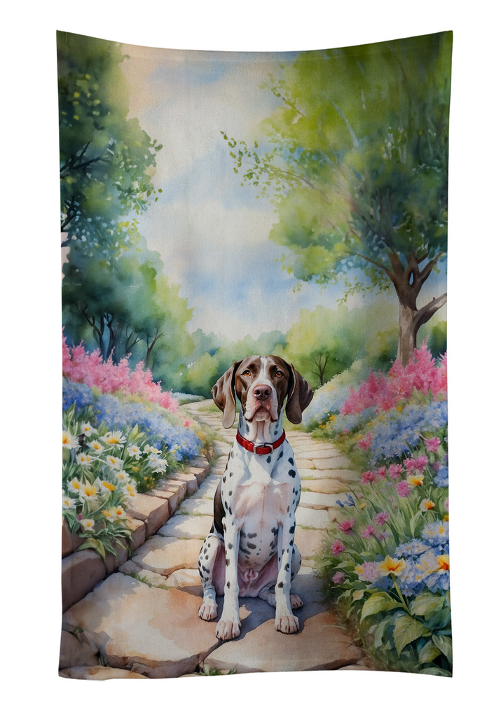 Glamorous Pups : Pointer Spring Path Kitchen Towel