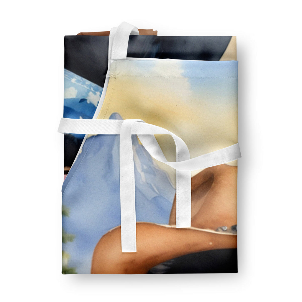 Glamorous Pups : Pomeranian Cowboy Welcome Apron