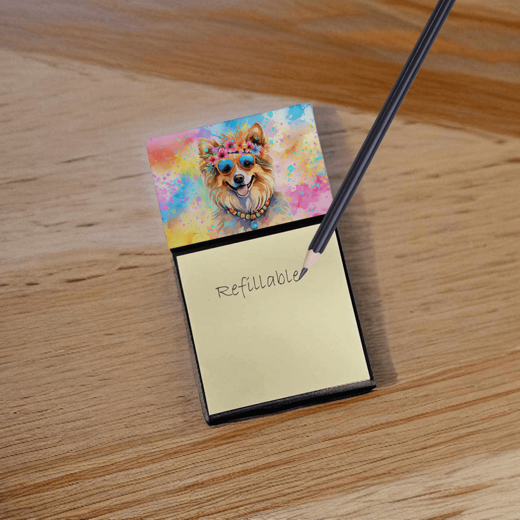 Glamorous Pups : Pomeranian Hippie Dawg Sticky Note Holder