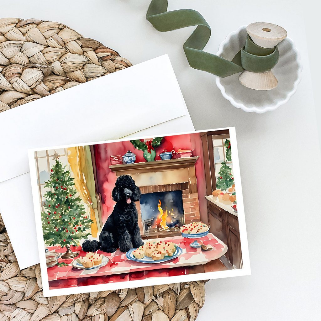 Glamorous Pups : Poodle Christmas Cookies Greeting Cards Pack of 8